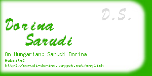 dorina sarudi business card